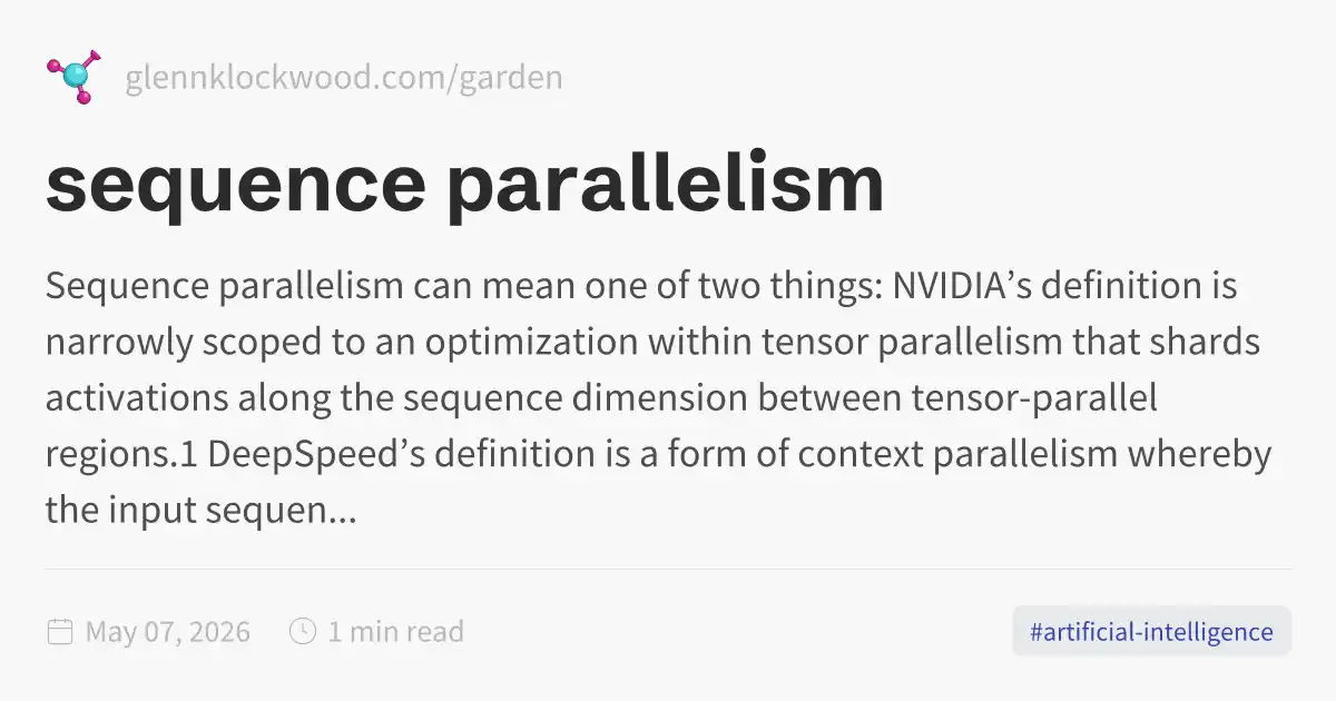 sequence parallelism